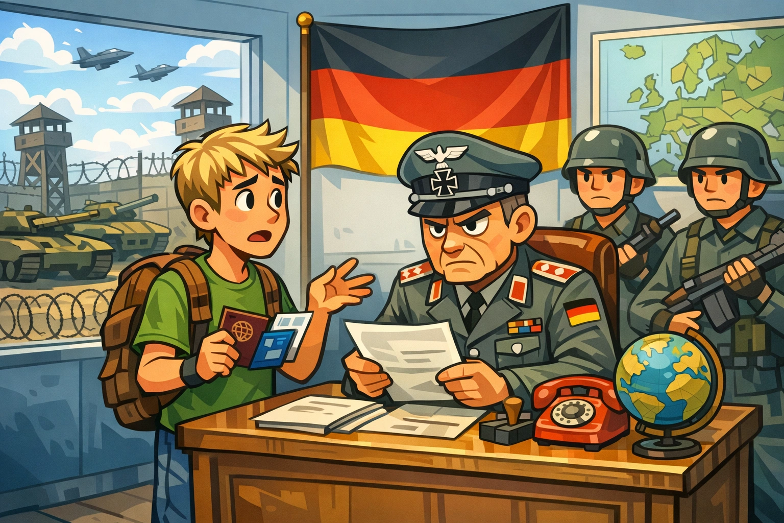 Guerra, tedeschi in età di leva devono chiedere il permesso per lasciare la Germania oltre 3 mesi