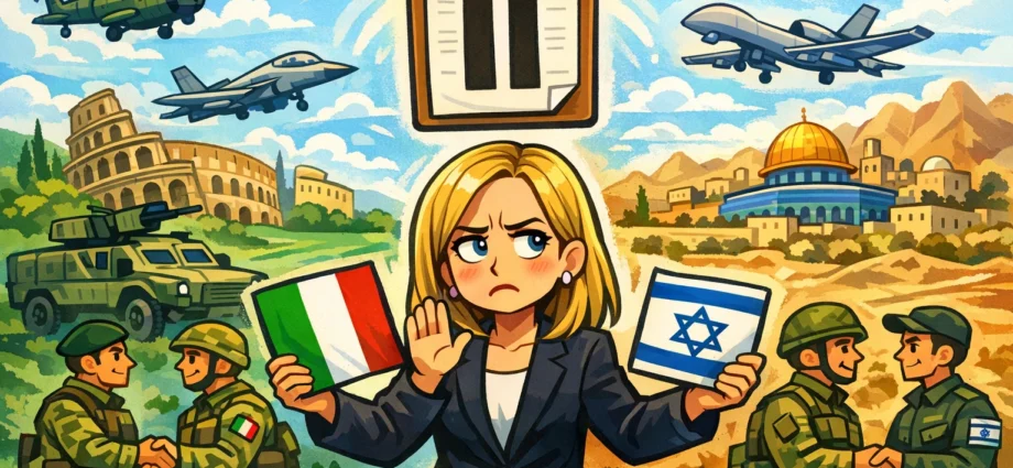 Memorandum Italia-Israele, Meloni sospende il rinnovo, ma non vent’anni di cooperazione militare