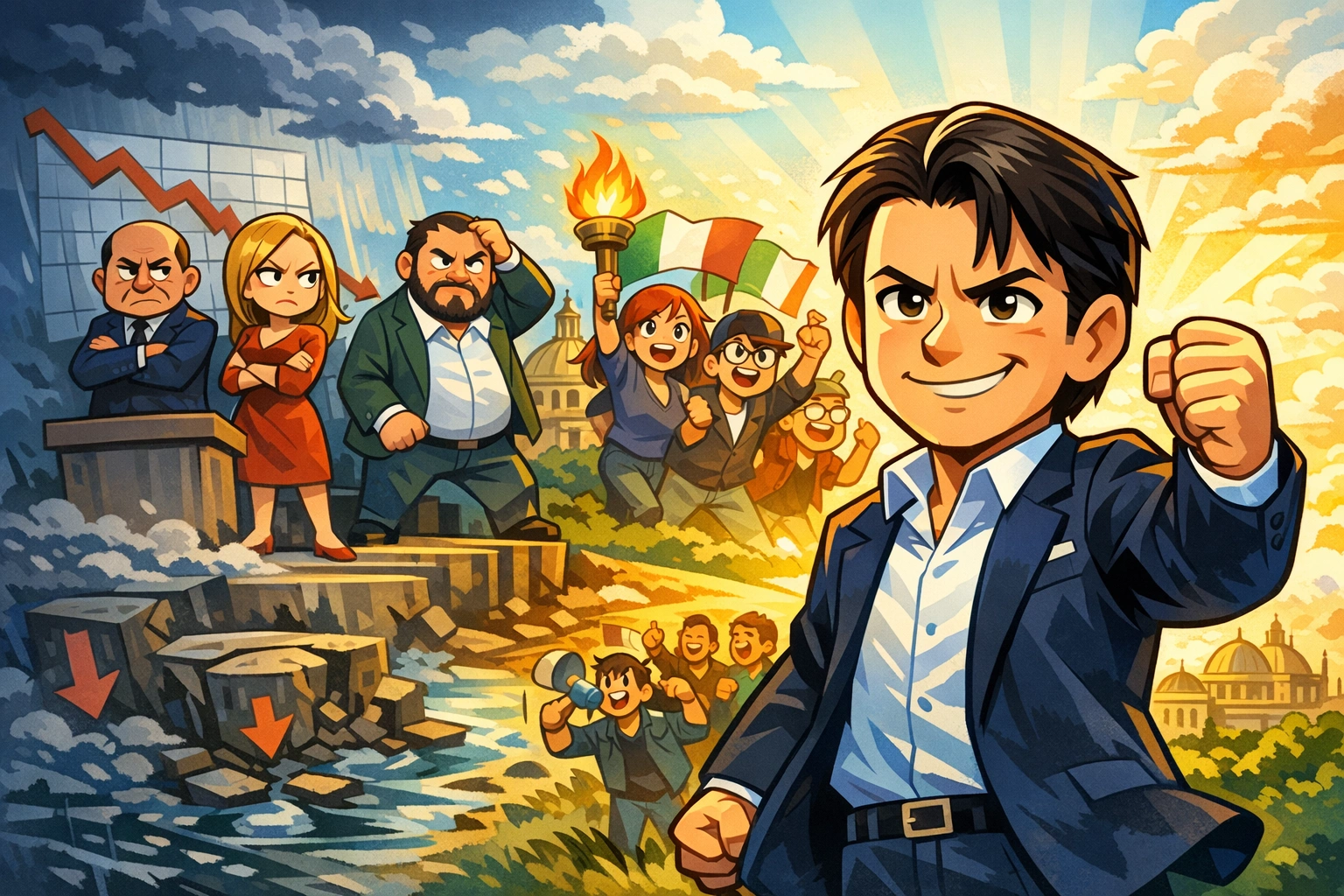 Sondaggi politici, centrodestra fermo: Conte il nome più forte per guidare l’alternativa